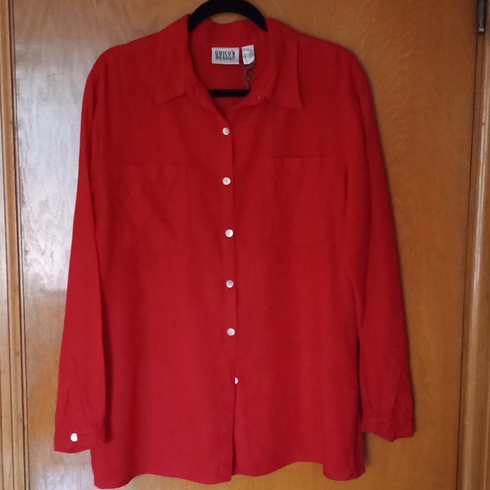 Chico's linen blouse, size 2